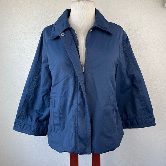 Old Navy Blue Full Zip Jacket Size L EUC - Picture 1 of 7